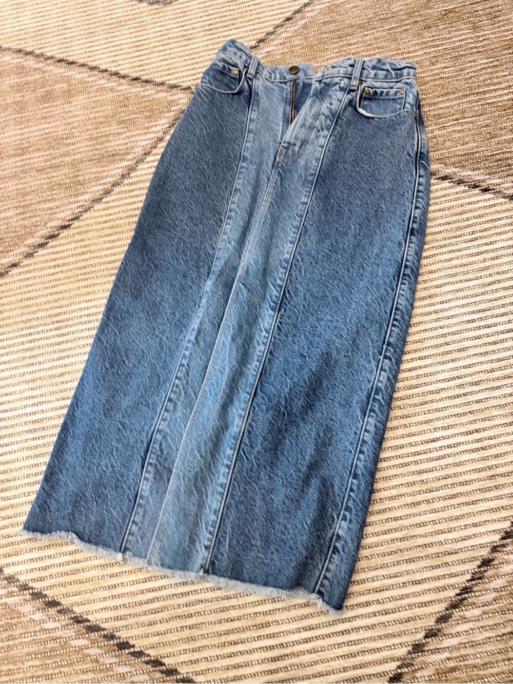 Spell denim skirt